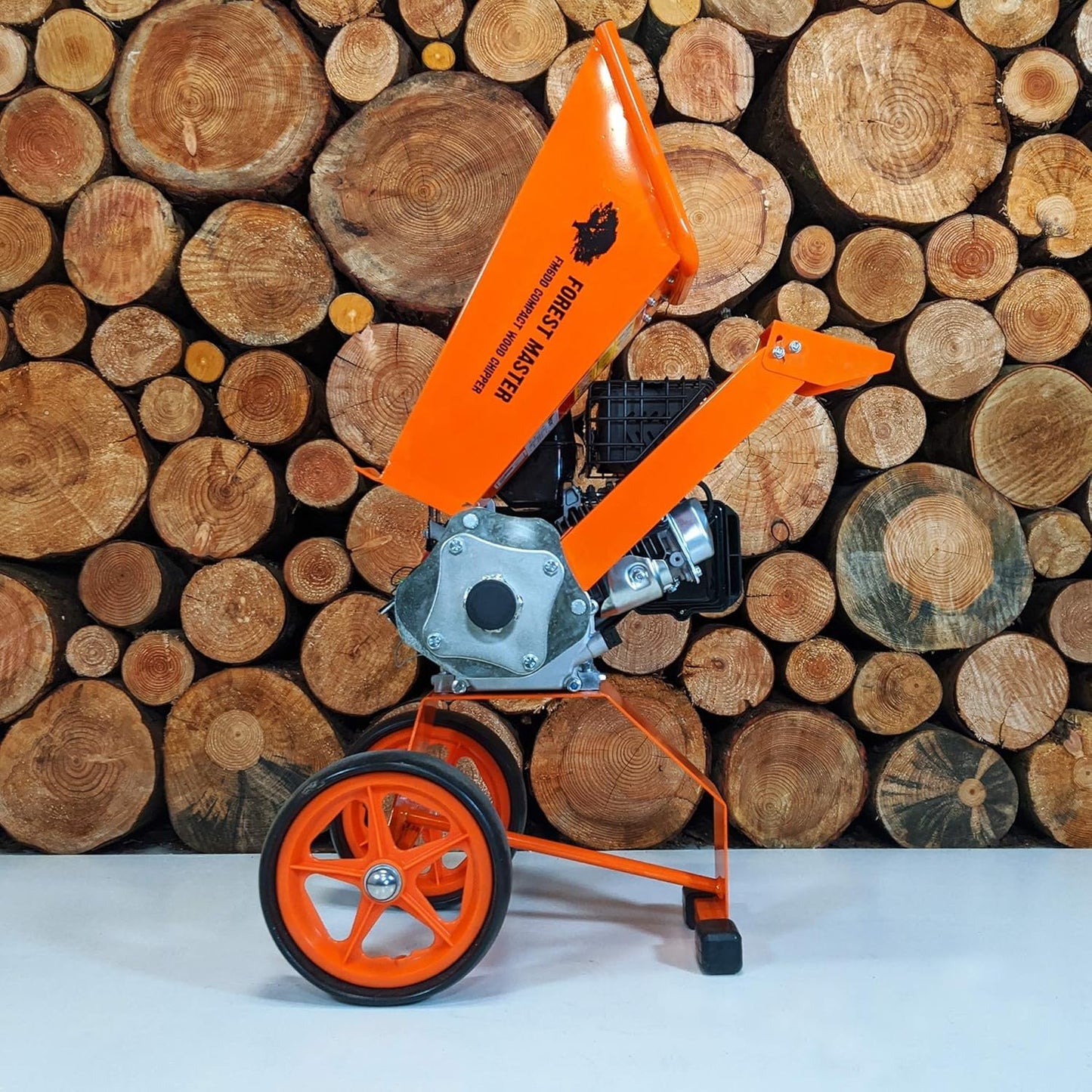 Forest Master FM6DD 6HP Gas Self-Feeding Wood Chipper, 2" Max Diameter, 3600 RPM