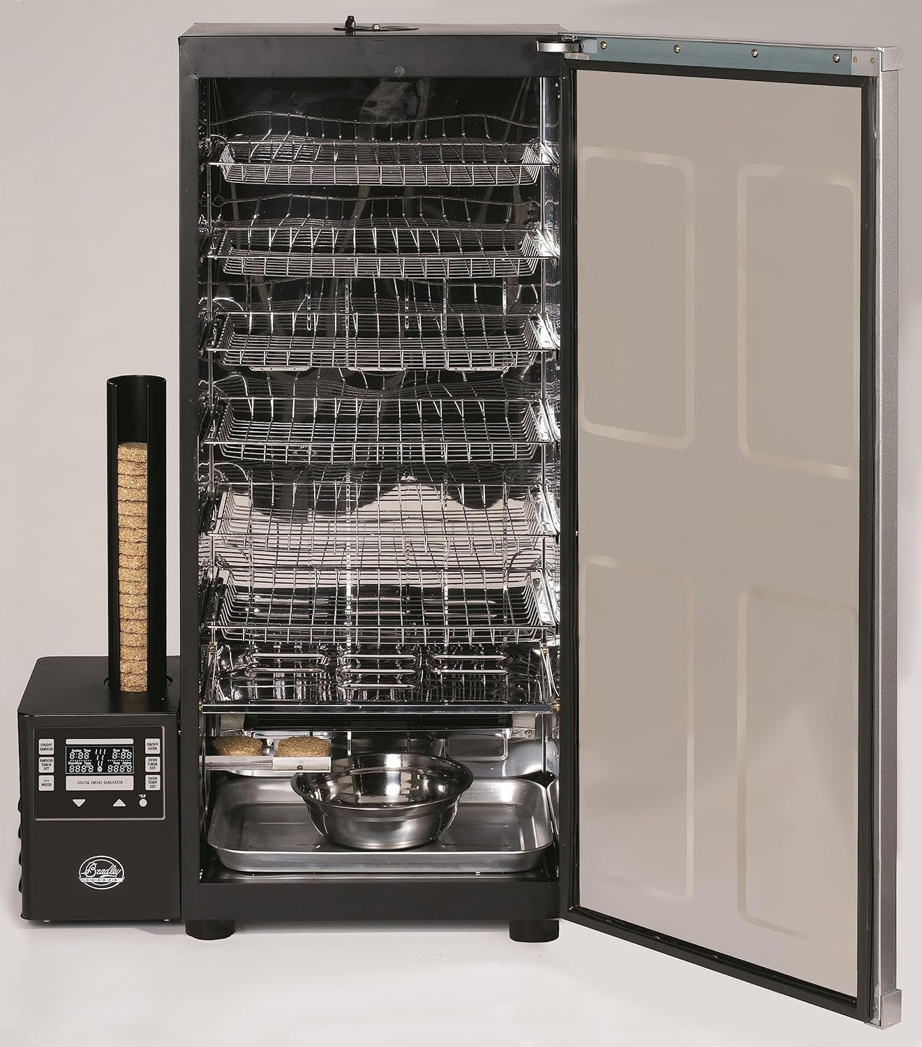 Bradley 6-Rack Electric Outdoor Smoker, Digital Vertical Smoker with Stainless Steel Grill