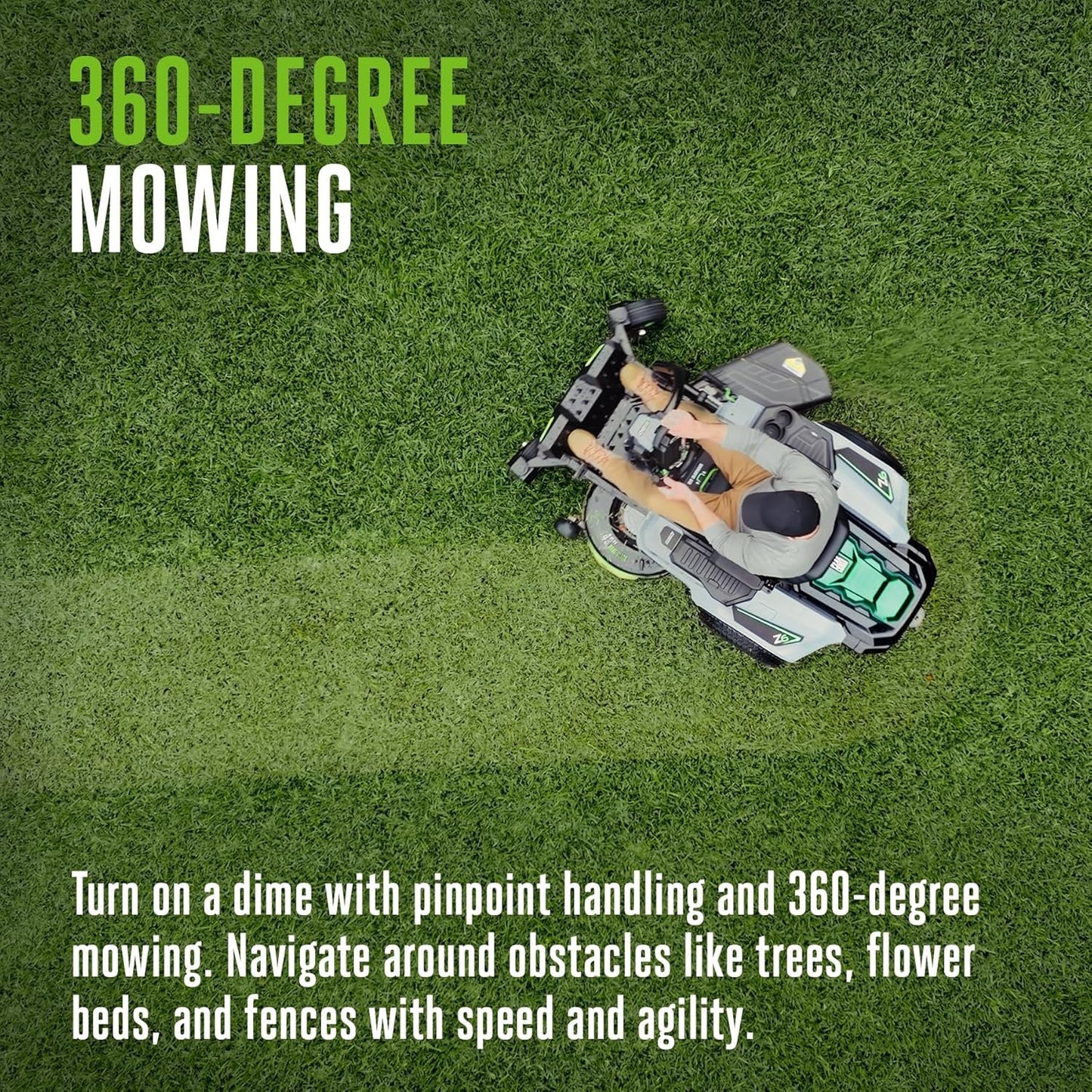 EGO Power+ Z6 e-Steer Zero Turn Electric Riding Lawn Mower, 42" - ZT4215S
