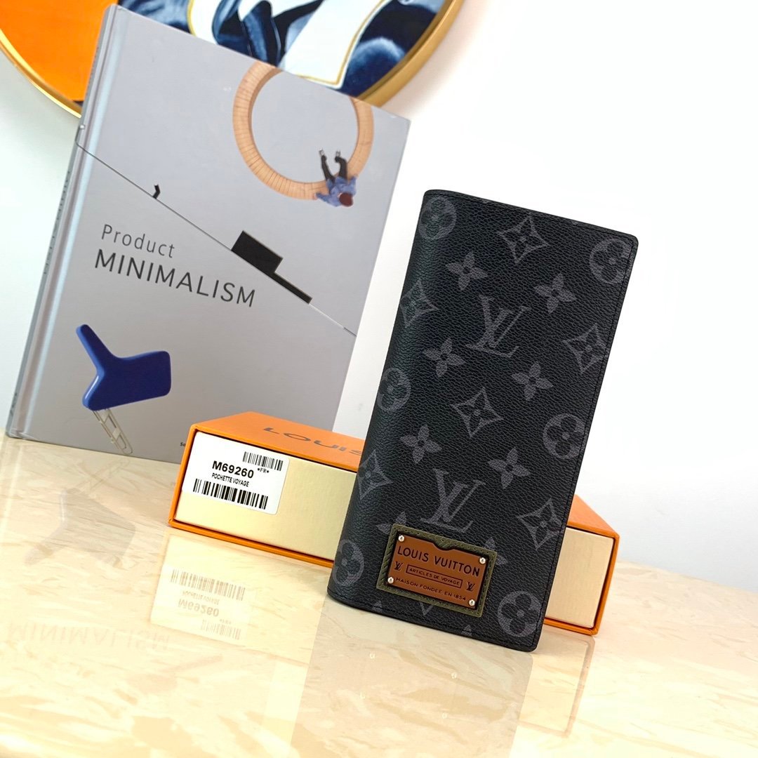 Louis Vuitton Monogram Wallet 19cm Black
