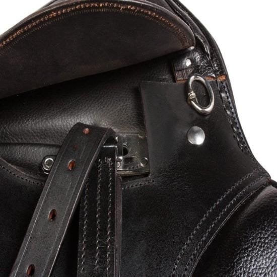 Black Leather Close Contact English Saddle