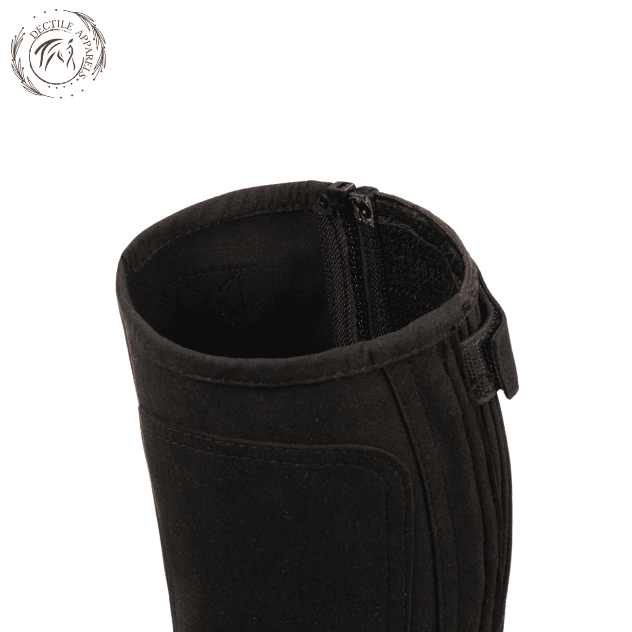Suede Leather Ribbed Amara Half Chaps