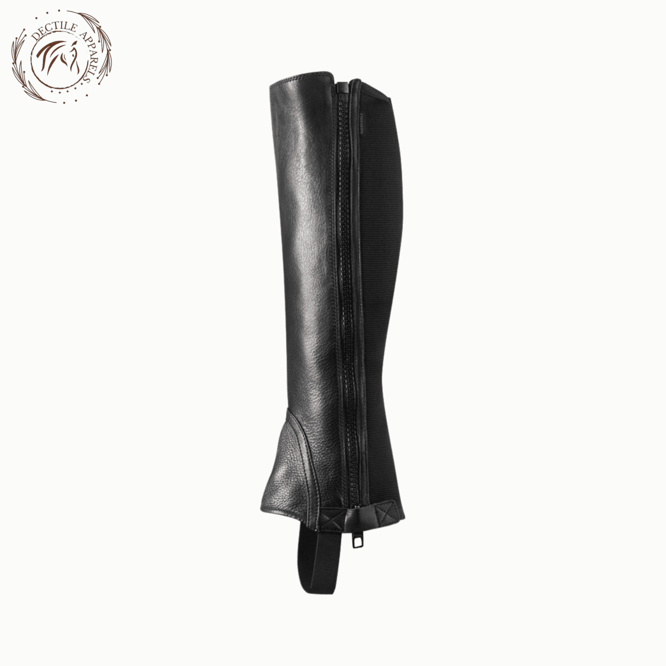 Black Ariat Breeze Leather Half Chaps for Riding