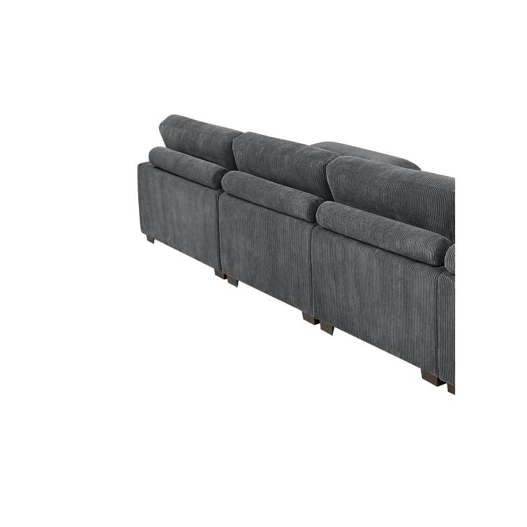 Aristedes 6 - Piece Corduroy Sectional