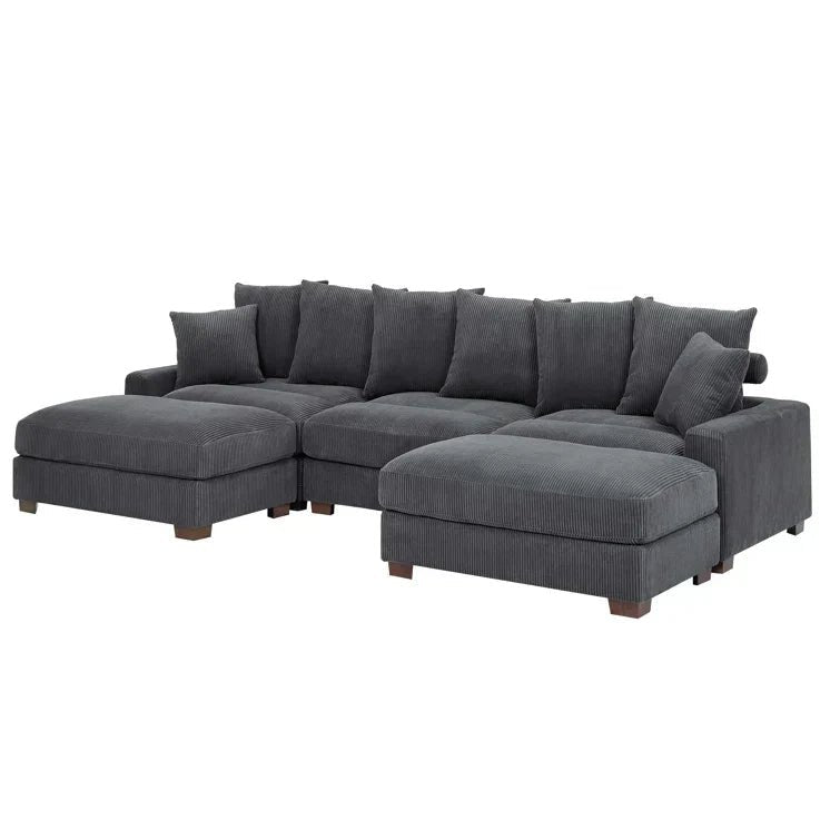 Ashira 5 - Piece Corduroy Sectional