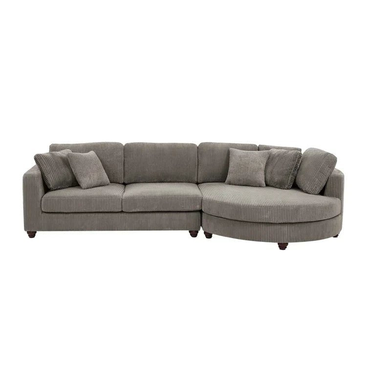 Atossa 2 - Piece Corduroy Sectional