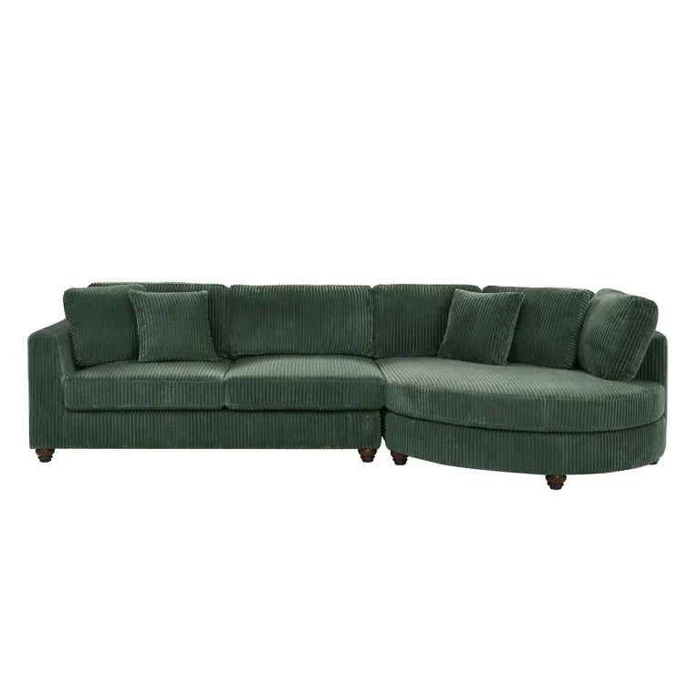 Atossa 2 - Piece Corduroy Sectional