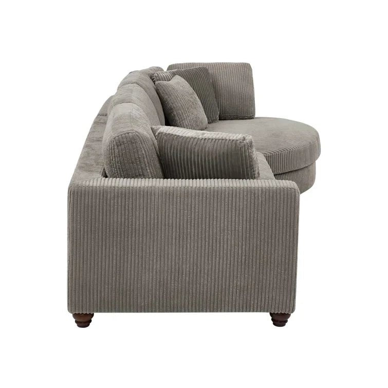 Atossa 2 - Piece Corduroy Sectional