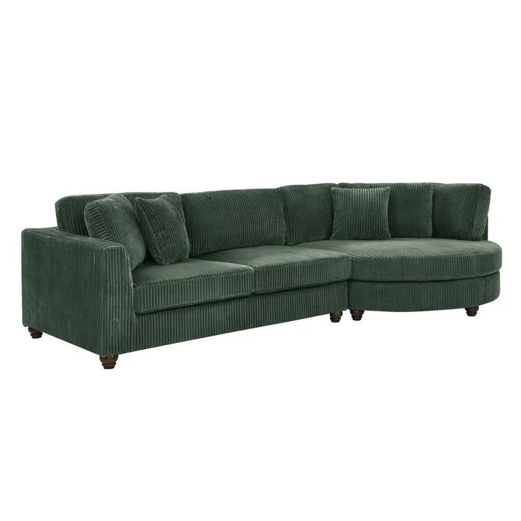 Atossa 2 - Piece Corduroy Sectional