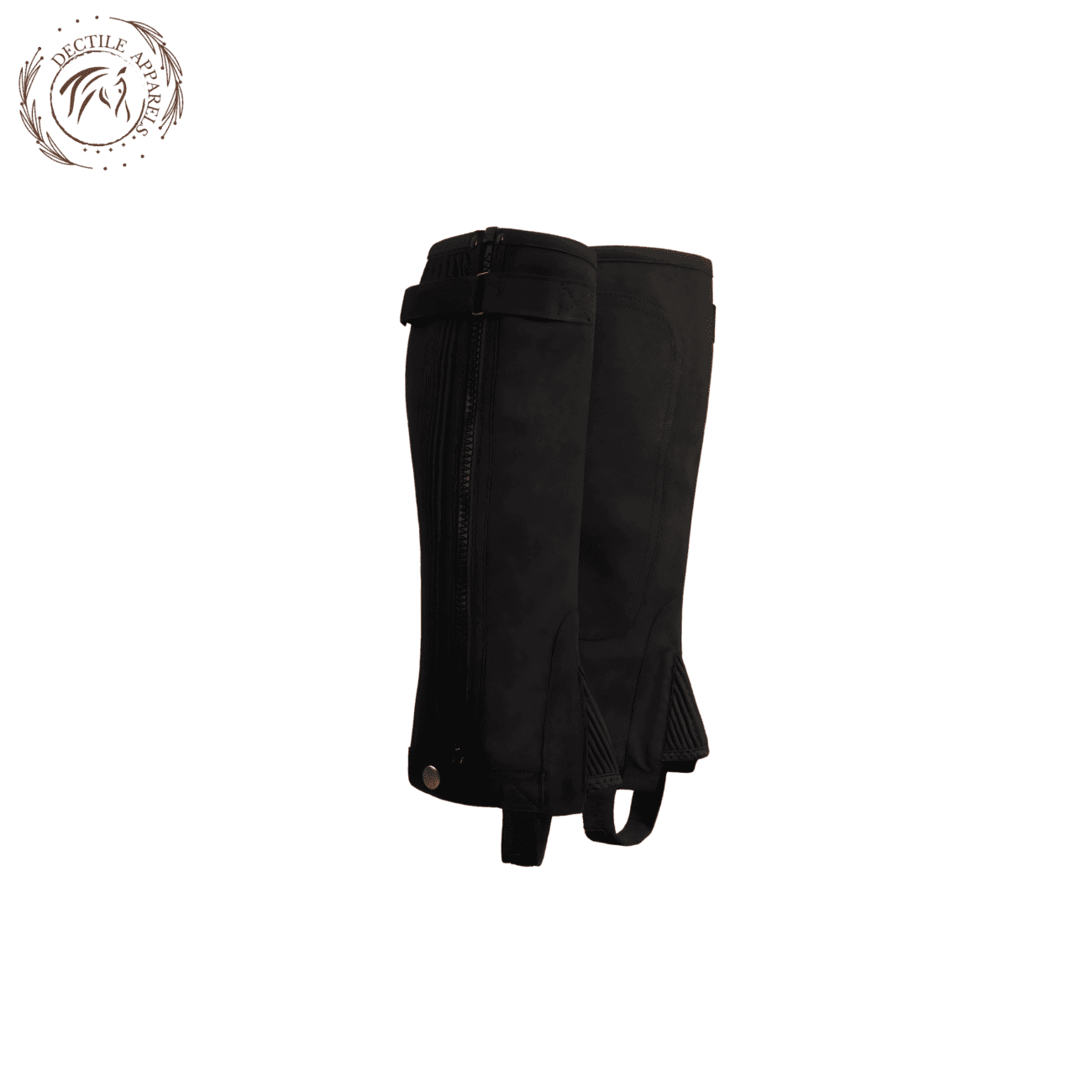 Suede Leather Ribbed Amara Half Chaps