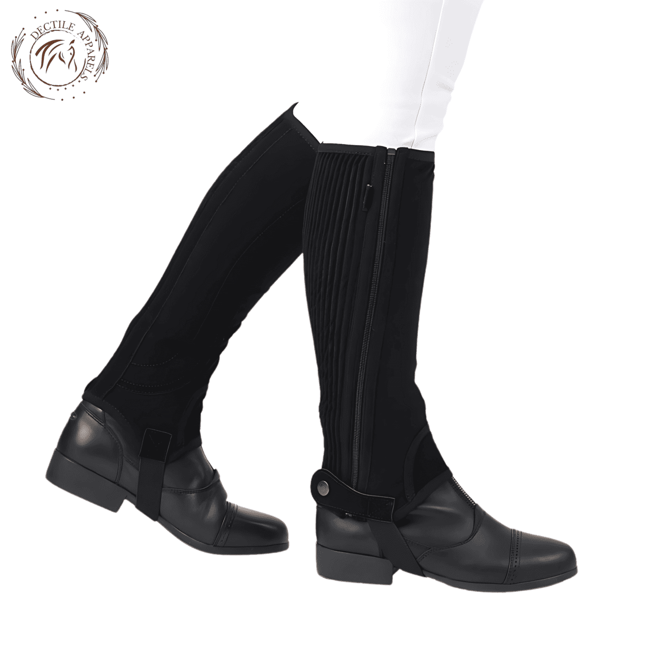 Black Dublin Easy Care Half Chaps