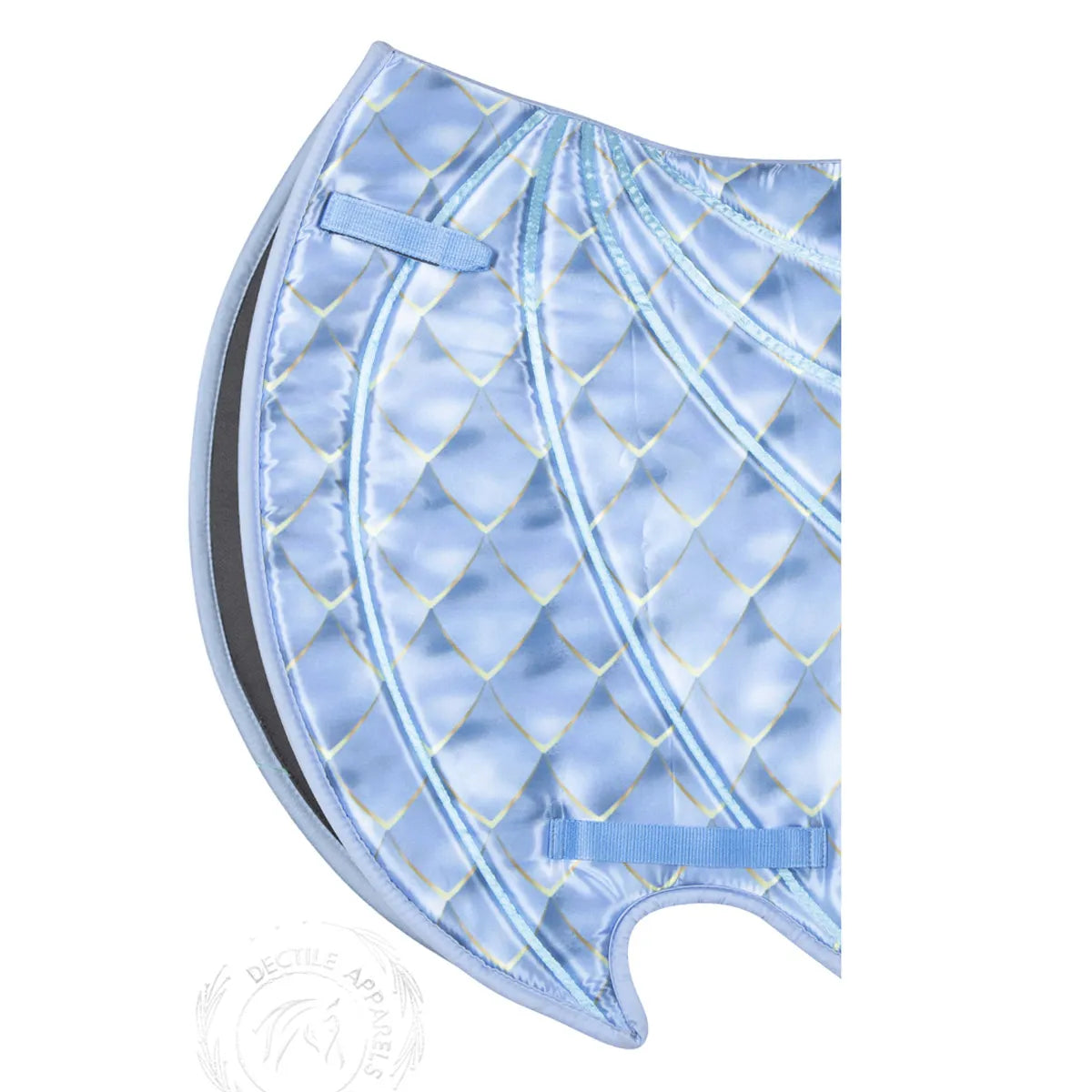 Light Blue Dragon Saddle Pad Set