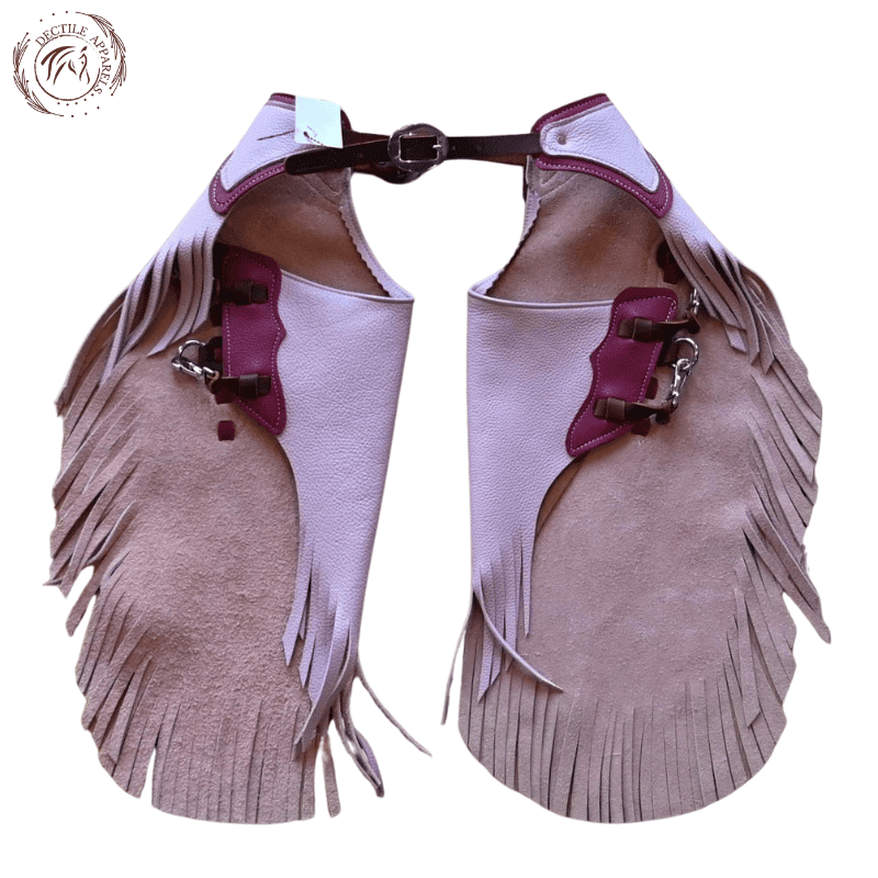 Light Pink Leather Chink Chaps