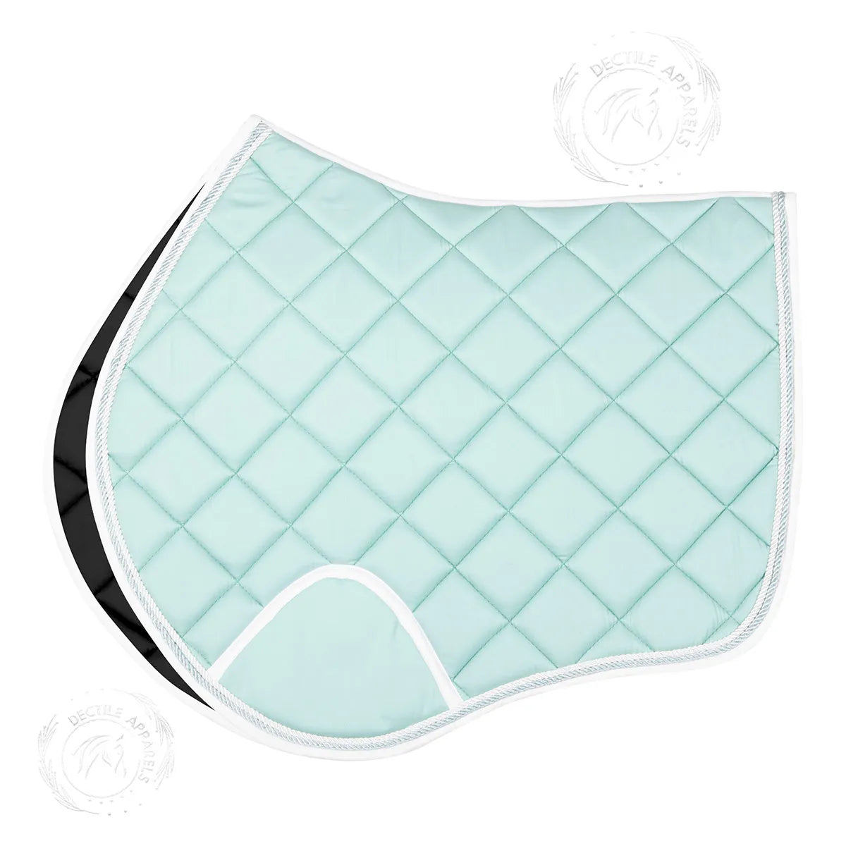 C Green English Saddle Pad for Horses