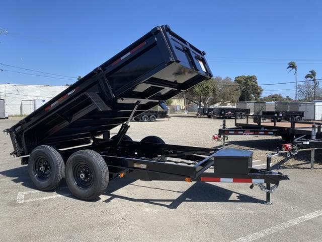6×12 Dual-Axle Dump Trailer – 12,000 lb Heavy-Duty Hauler for Construction &amp; Landscaping