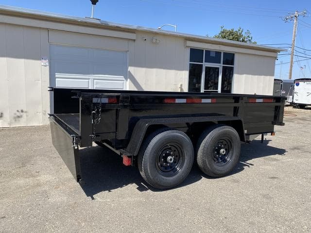 6×12 Dual Axle Dump Trailer 12K Heavy-Duty Capacity