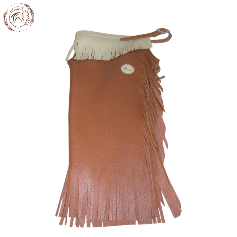 Dark Brown Kids Terracotta Leather Chink Chap