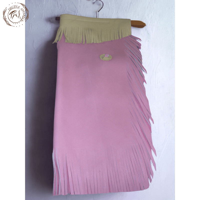 Pink Leather Chinks Chaps