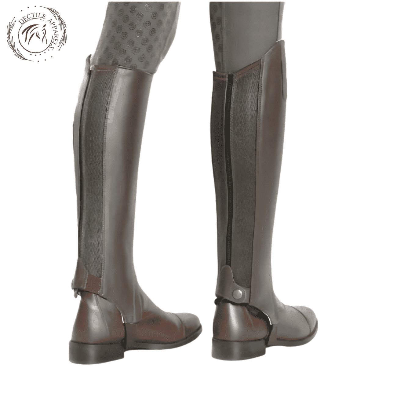 Brown Equestrian Half Chaps