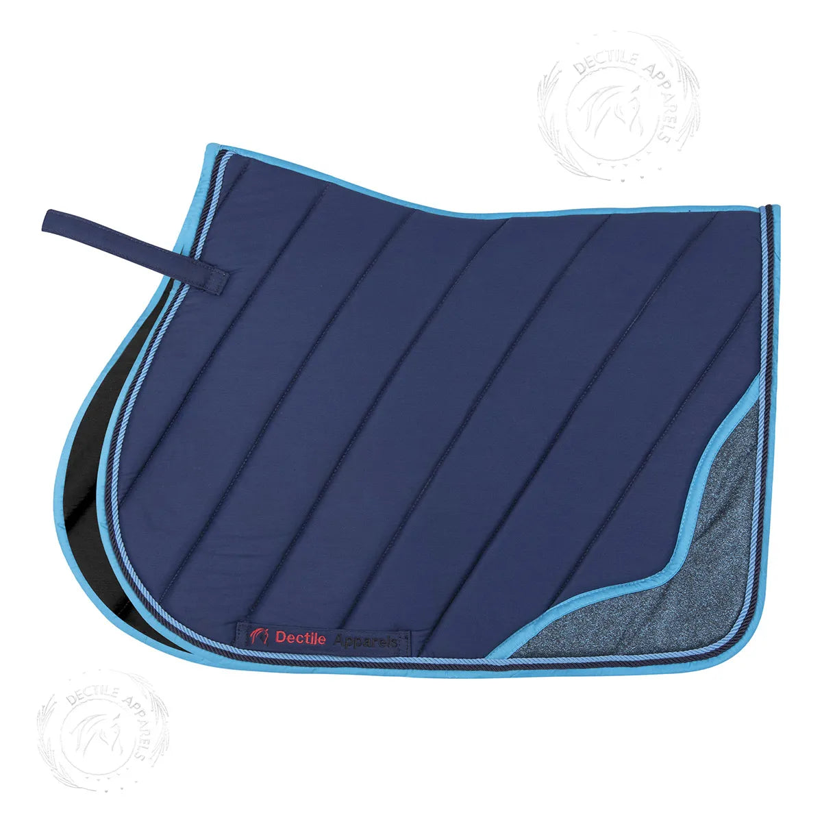 Dark Blue English Saddle Pad Set