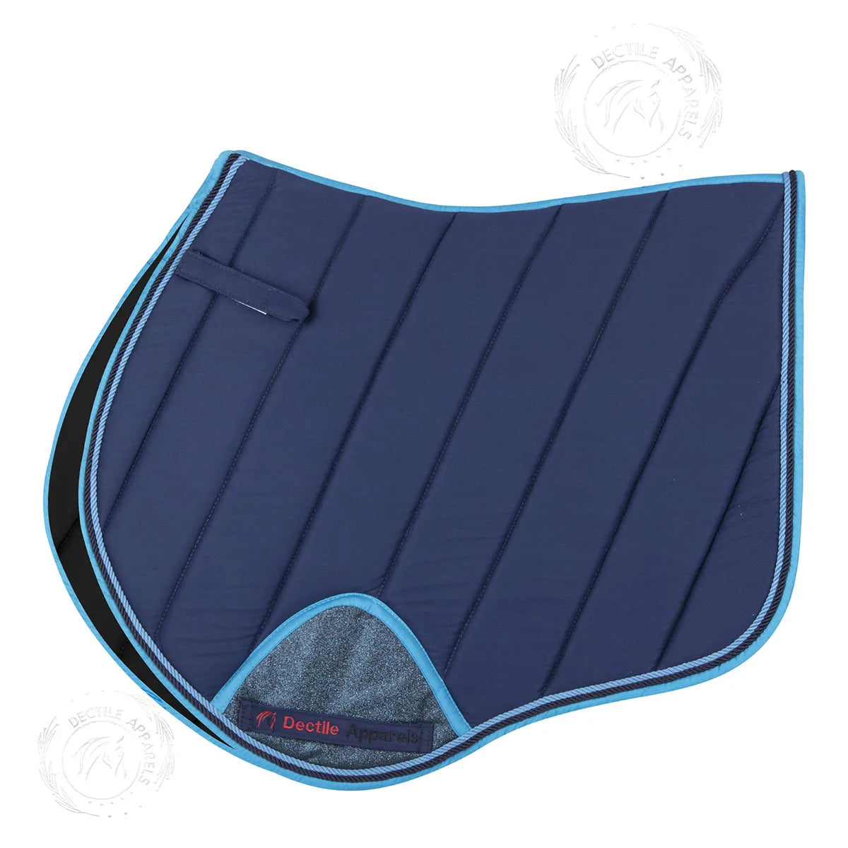 Dark Blue English Saddle Pad Set