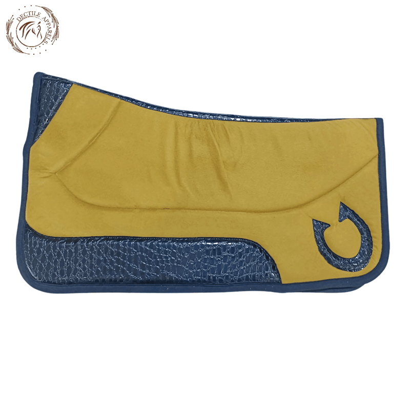 Mustard Croc Western horse Saddle Pad