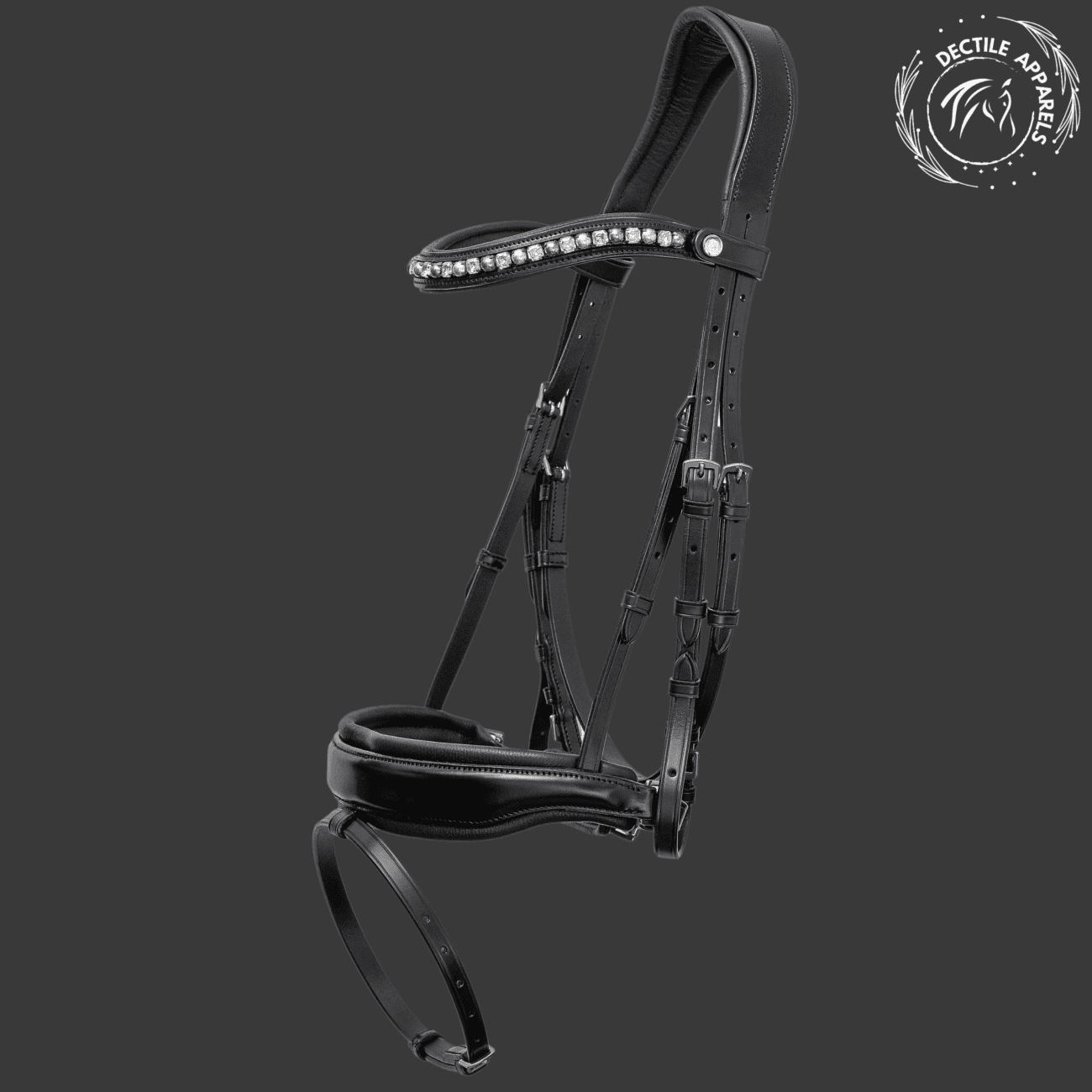 Elegance Crystal Patent Snaffle Bridle