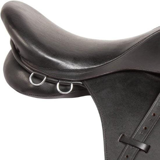 Black Leather Close Contact English Saddle