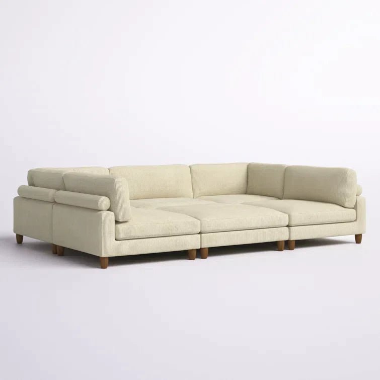 Espinosa 6 - Piece Corduroy Sectional