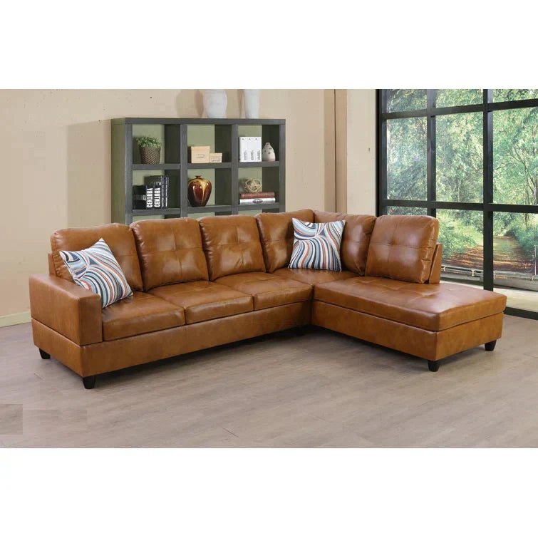 Chaidez Faux Leather Sectional