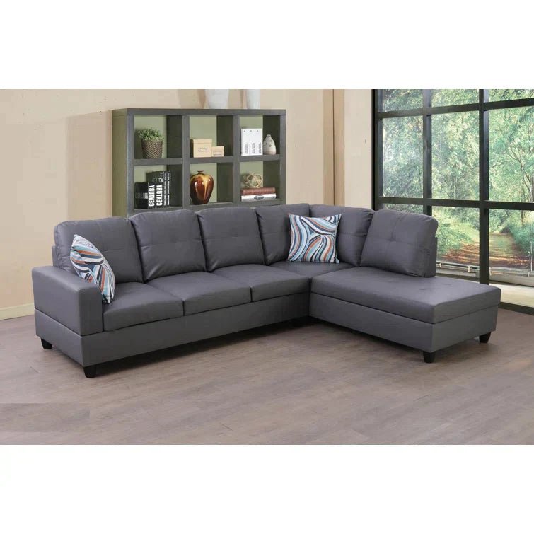 Chaidez Faux Leather Sectional