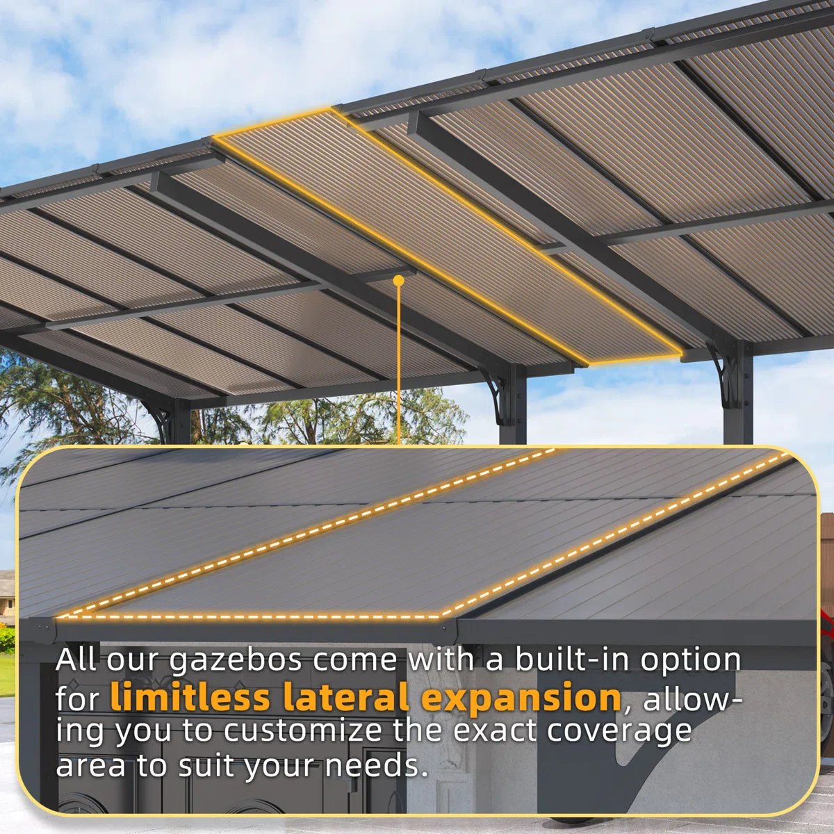 Freestanding Gazebo Outdoor Pergola For Patio