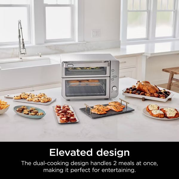 Air Fryer with SmartFinish & DualZone Technology DCT601: Stainless Steel, Convection Bake, Air Fry