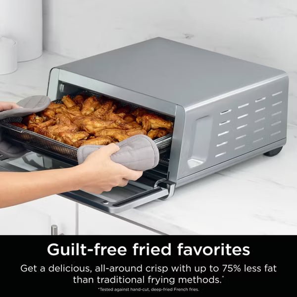 Ninja Flip Toaster Oven & Air Fryer, 8-in-1 Functionality, Flip Up & Away Capability for Storage Space SP151