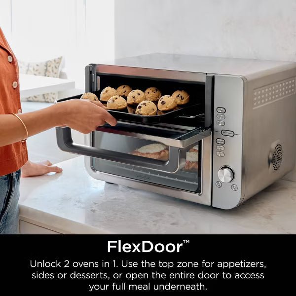 Air Fryer with SmartFinish & DualZone Technology DCT601: Stainless Steel, Convection Bake, Air Fry