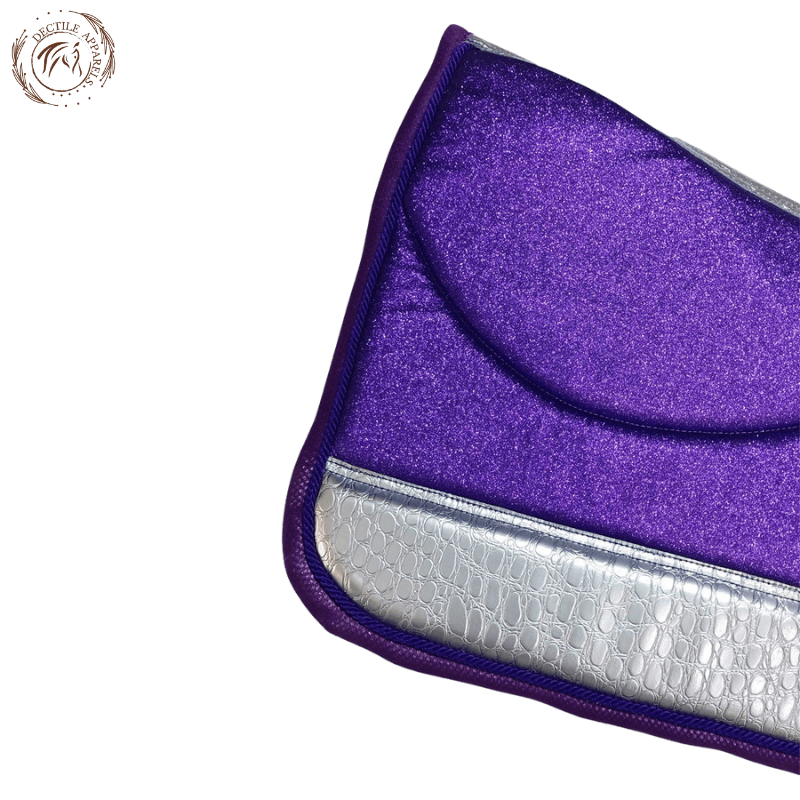 Purple Glitter Western Saddle Pad Set