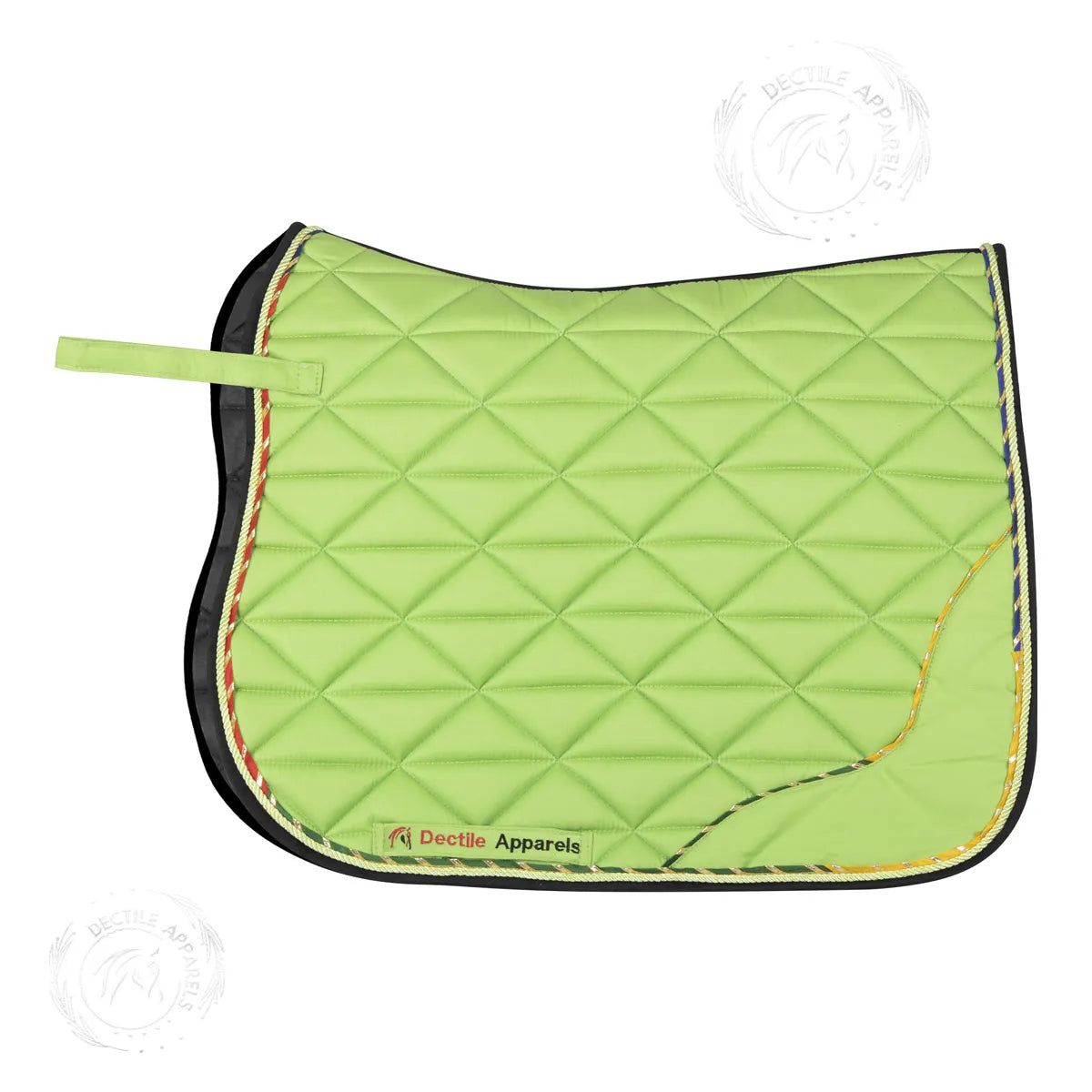 Green English Saddle Pad Set
