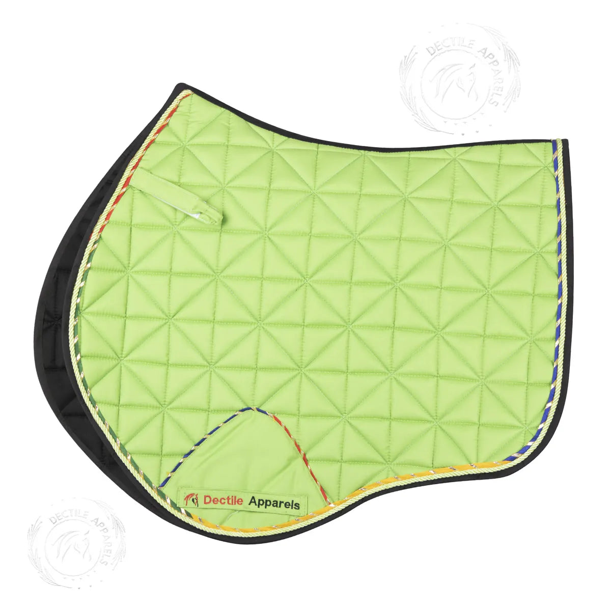 Green English Saddle Pad Set