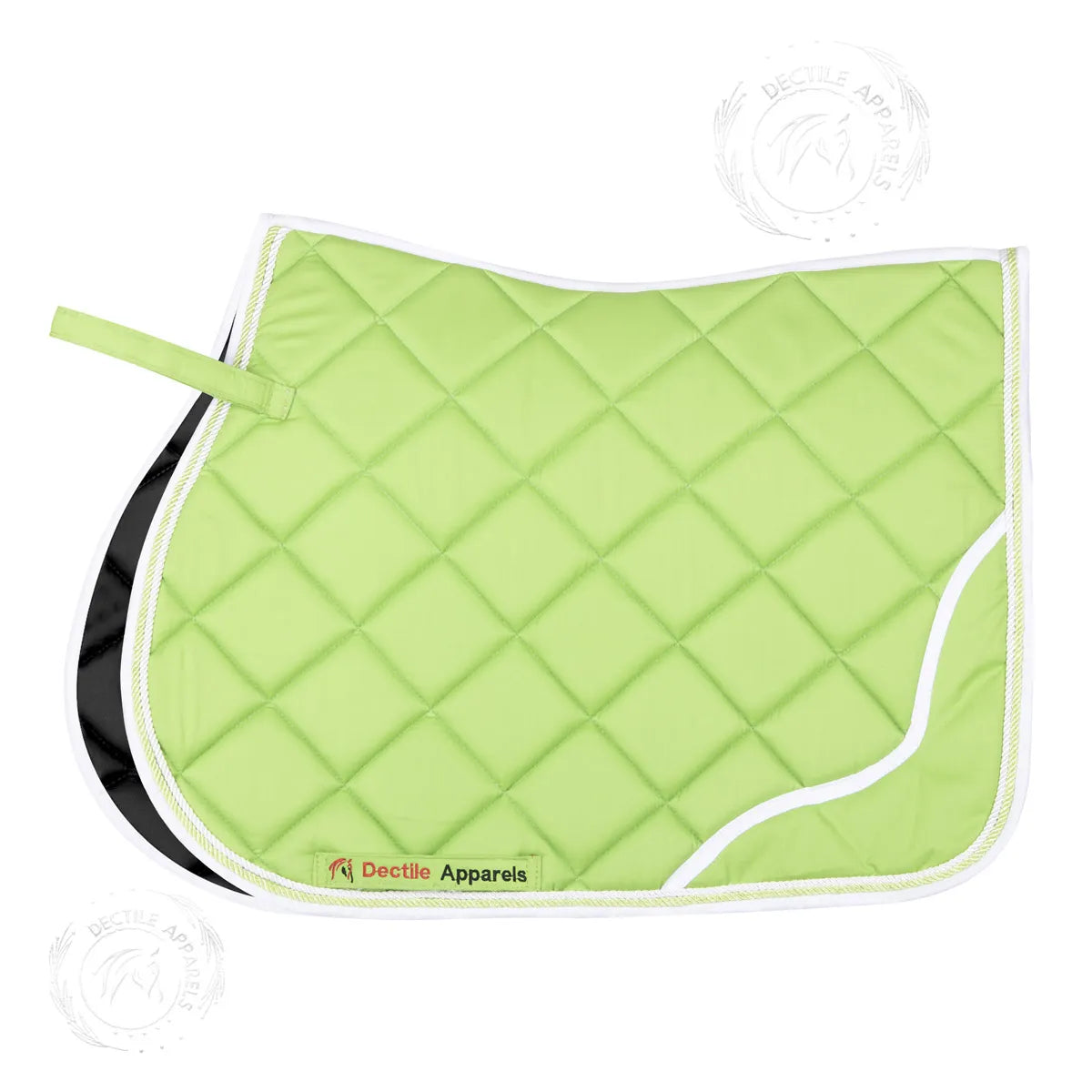 Green English Saddle Pad Set