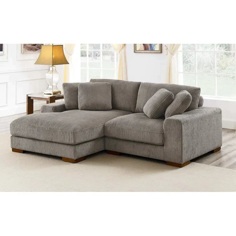 Gwendoly 89.5" Wide Left Hand Facing Sofa and Chaise
