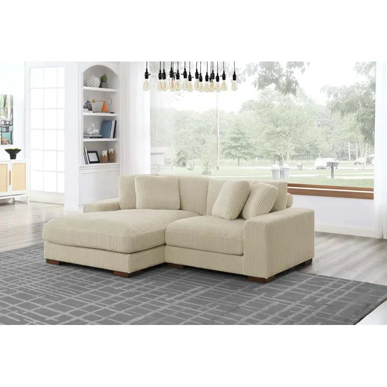 Gwendoly 89.5" Wide Left Hand Facing Sofa and Chaise