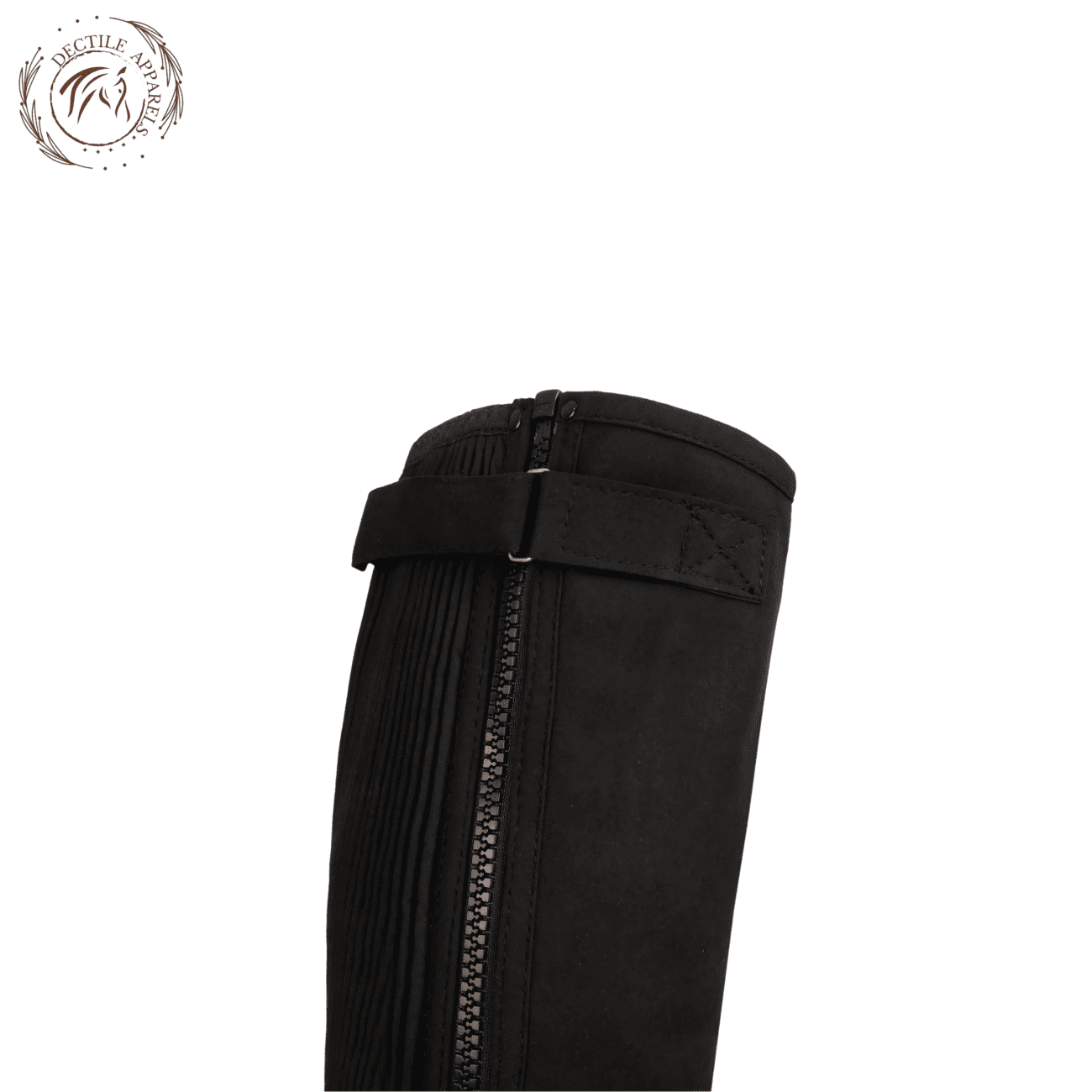 Suede Leather Ribbed Amara Half Chaps