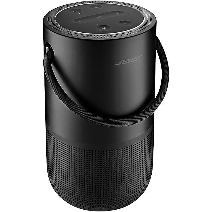 Bose - Portable Smart Speaker with built-in Wi-Fi, Bluetooth, Google Assistant and Alexa Voice Control - Triple Black