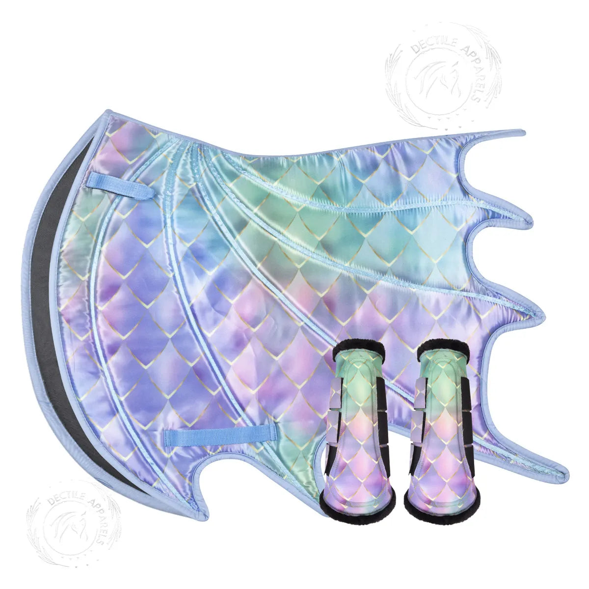 Multi-Color Dragon Saddle Pad
