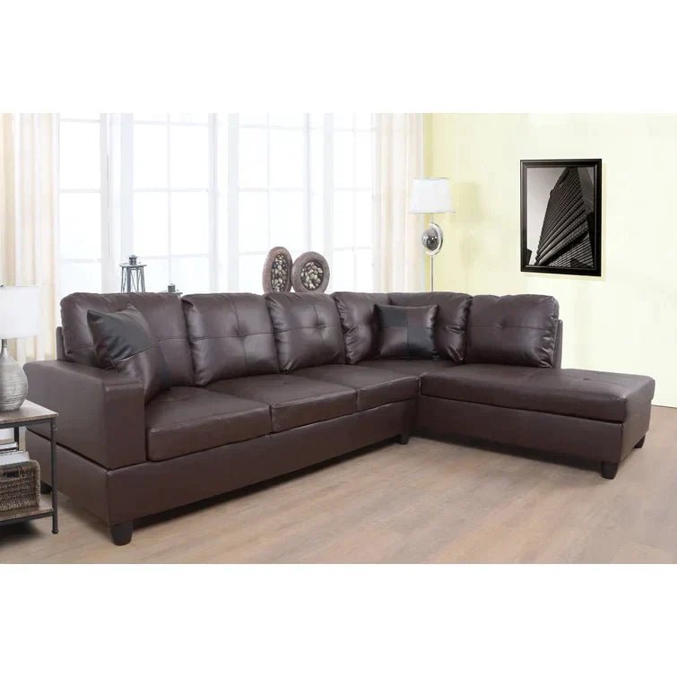 Lindle 2 - Piece Faux Leather Sectional