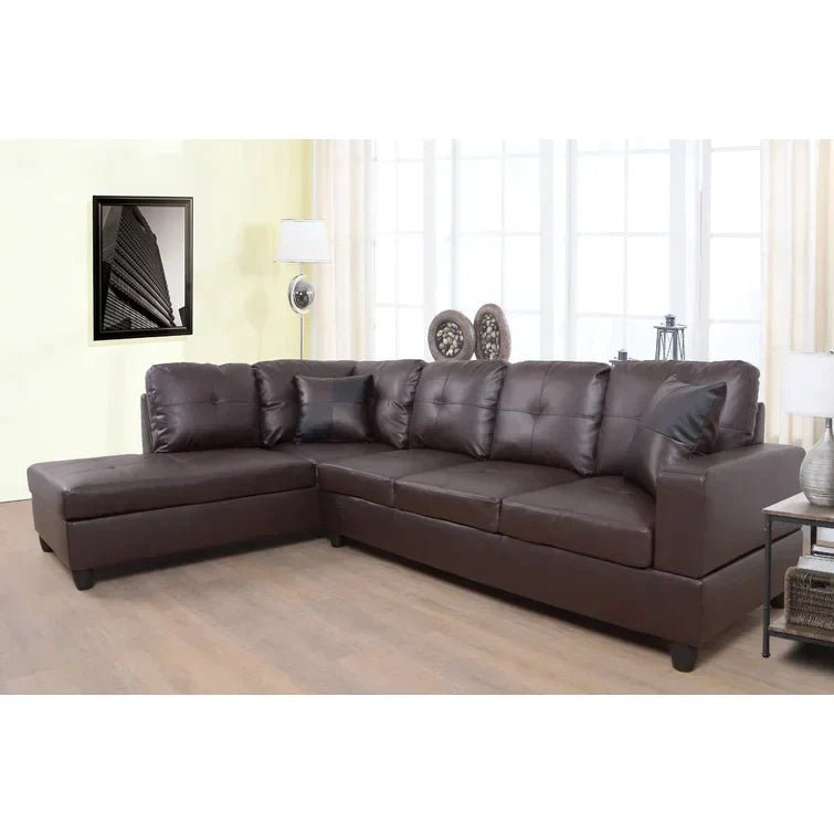 Lindle 2 - Piece Faux Leather Sectional