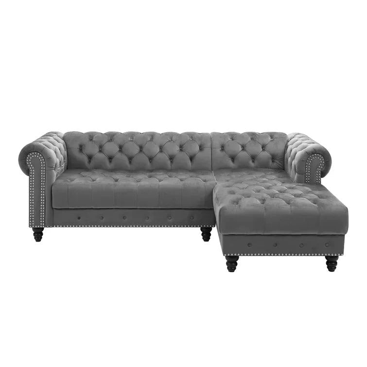 Lora 2 - Piece Velvet Sectional