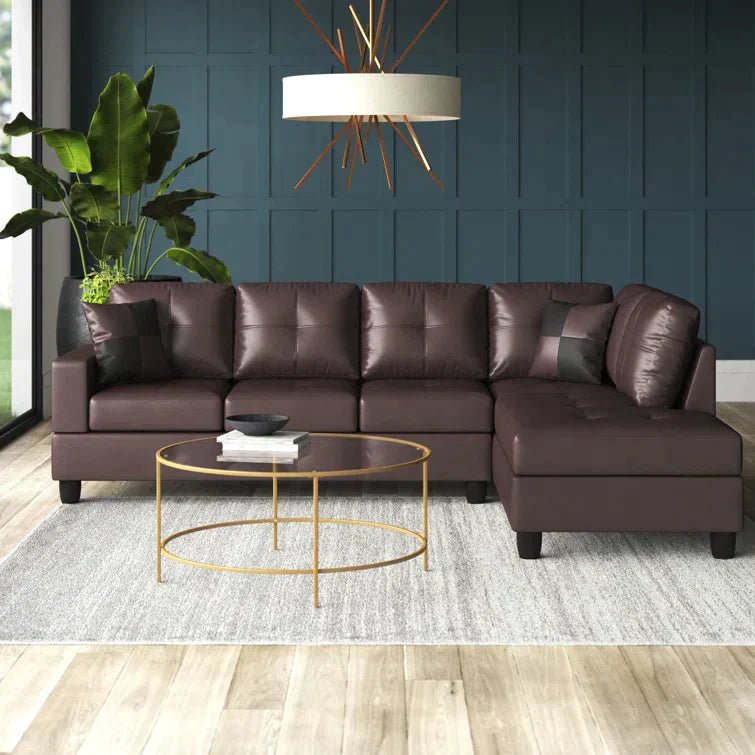 Lindle 2 - Piece Faux Leather Sectional
