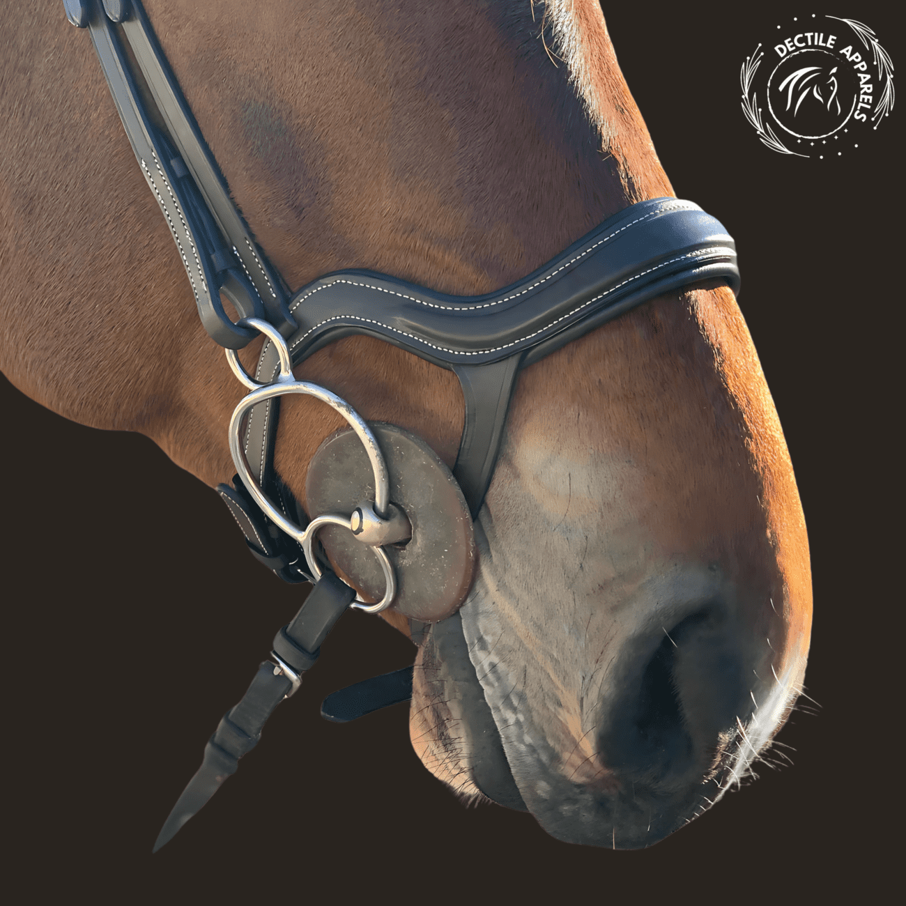 Black Leather Jumper Horse Bridle