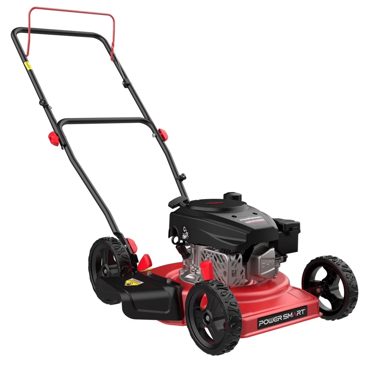 144cc 18" 3-in-1 Gas Push Lawn Mower with 5-Position Height Adjustment